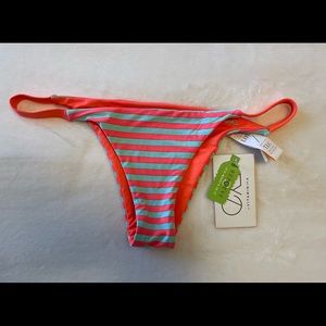 Vitamin A bikini bottom blue-orange stripe S